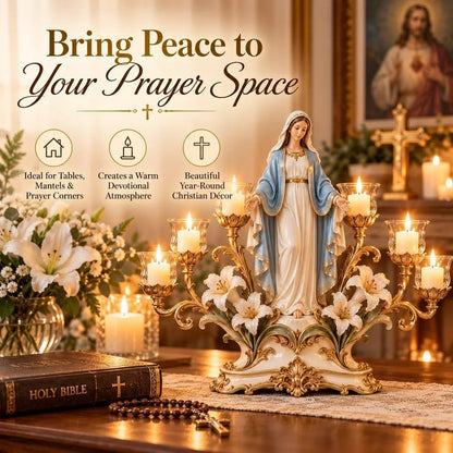 ✝️ Light of His Presence - Sacred Christian Candleholder 🕯️