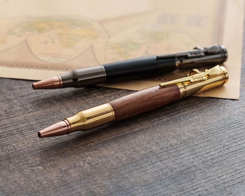 🖊100% Handmade Bolt Action Wooden Bullet PenTM | Crafted From Real Wood & Bullet Casing(Jake Wilson Handmade®) - BUY 3 FREE SHIPPING