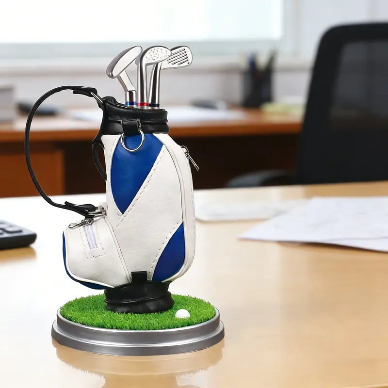 ⛳Bring the Fairway to Your Desk — Golf Pen Holder + 3-Pen Set