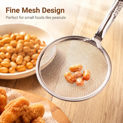 🔥 50% OFF 🍟 2-in-1 Stainless Steel Oil Strainer Tongs
