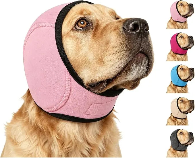 🐶 Dog Noise-Reducing Ear Wrap – Help Make Fireworks, Thunder & Grooming Less Overwhelming 🔇