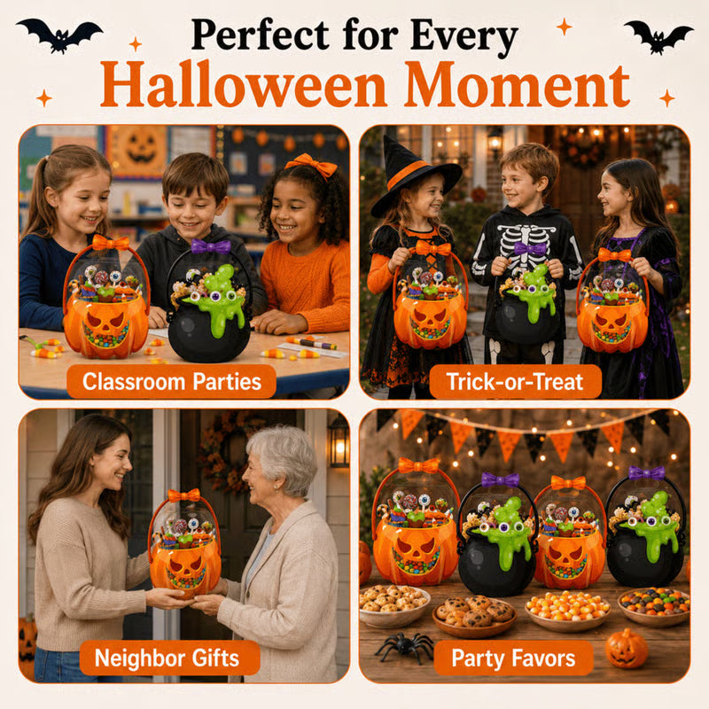 👻 Limited Time 50% OFF Halloween Candy Bag 🎃 Cute Pumpkin Treat Bag For Kids