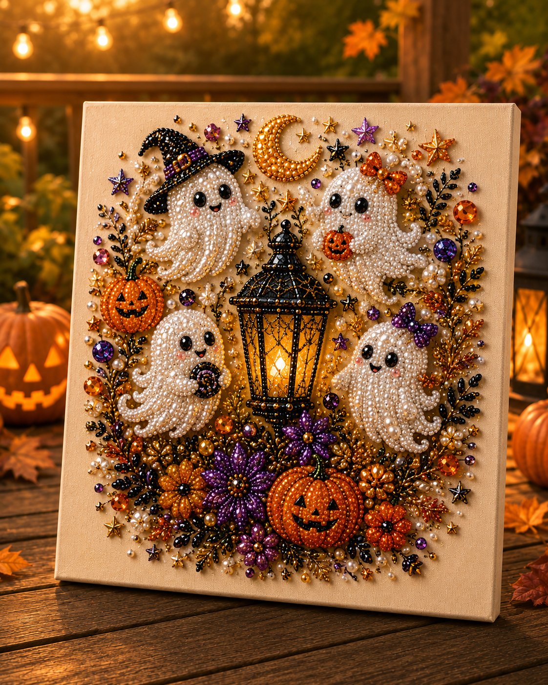 🔥 Last Day 50% OFF – 👻✨ Halloween Pearl Art DIY Kit – Turn Tiny Pearls into Spooky-Cute Magic (📦Buy 2 Free Shipping)