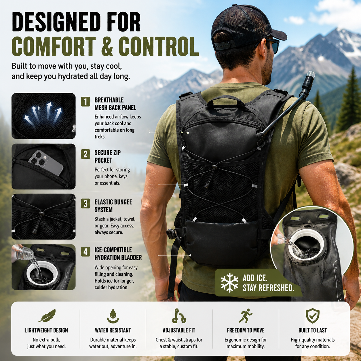 2L Tactical Hydration Pack