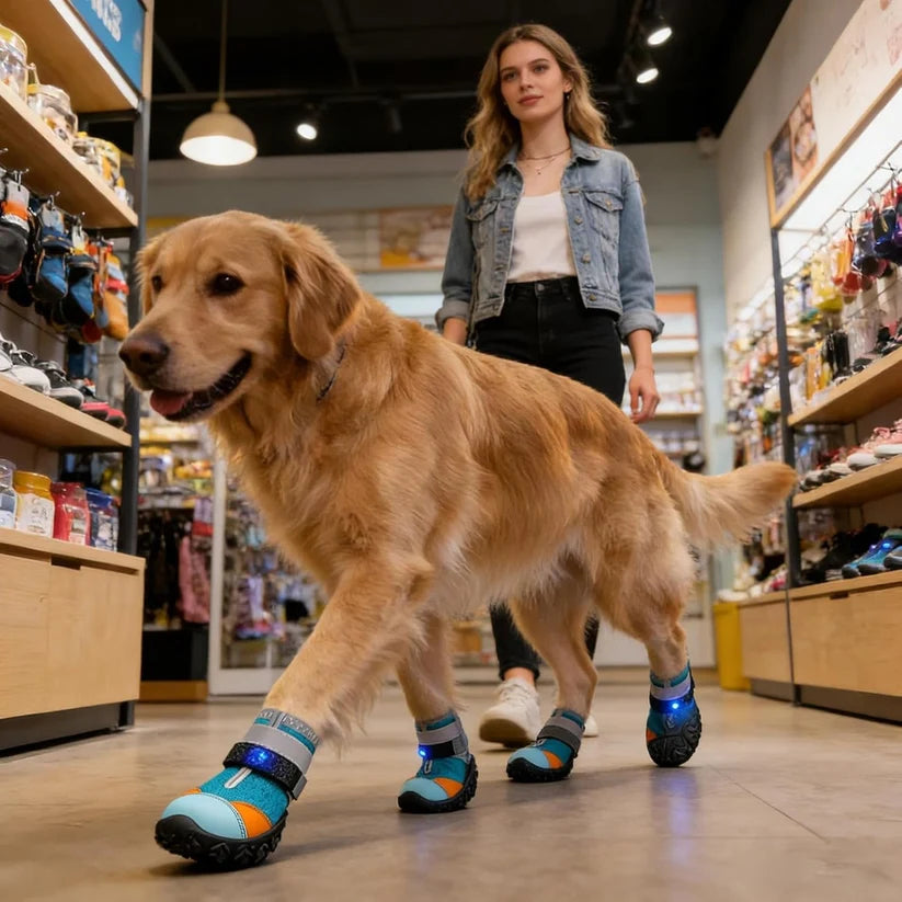LED Light-Up Dog Boots