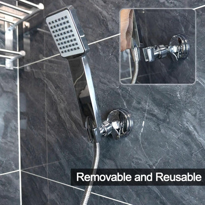 🚿 50% OFF 2PCSAdjustable Suction Shower Head Holder – No Drilling, 360° Positioning ✨