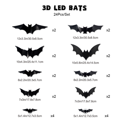 🦇 BatGlow™ 3D LED Bat Wall Decor