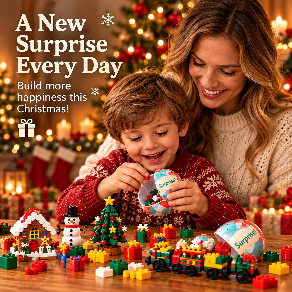🎅 2026 Christmas Capsule Building Blocks, Surprise Mini Building Set