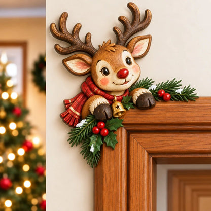 🎅Christmas Peekaboo Door Frame Corner Decor丨Size: 20 cm🎄