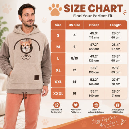 🐾Cozy Pet Carrier Hoodie — Built-In Pouch for Cats & Small Dogs
