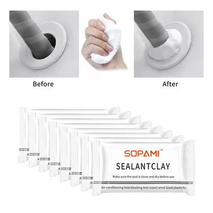 🛠️ 6-Pack Waterproof Sealing Putty – Moldable Repair Clay