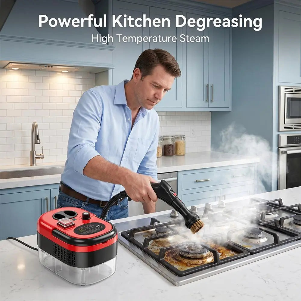 💨 Save 50% Today ✨ 3 BAR Portable Steam Cleaner for Tough Grime