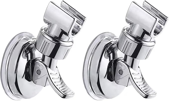 🚿 50% OFF 2PCSAdjustable Suction Shower Head Holder – No Drilling, 360° Positioning ✨