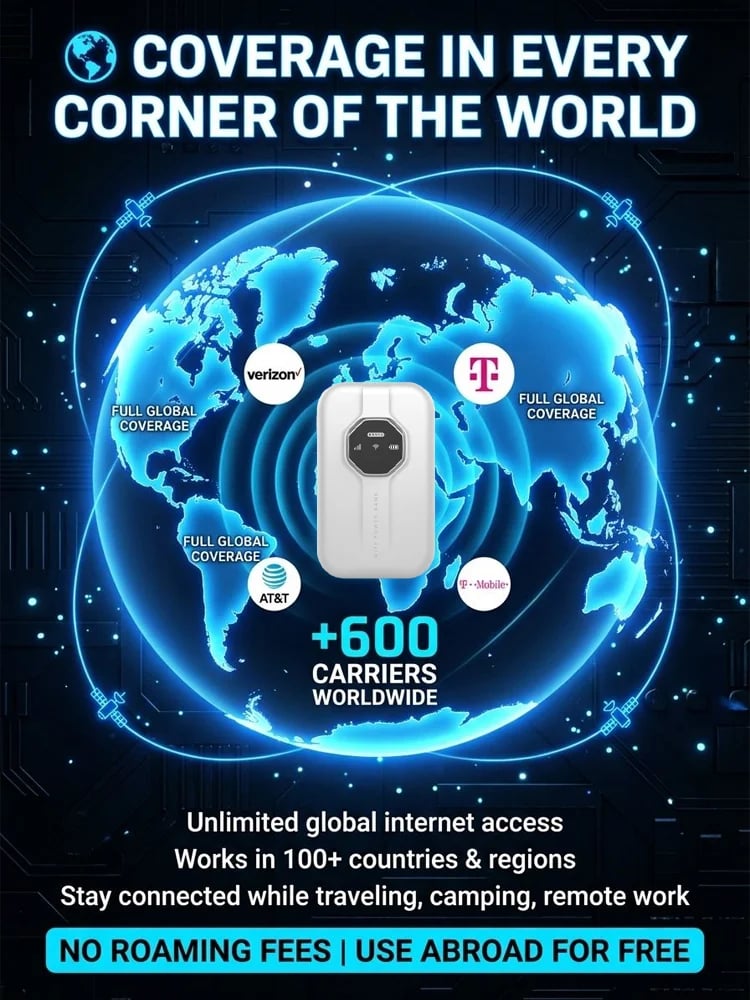 🎁This Week's Special Price $39.99-- [Power on and use] All-network portable wifi