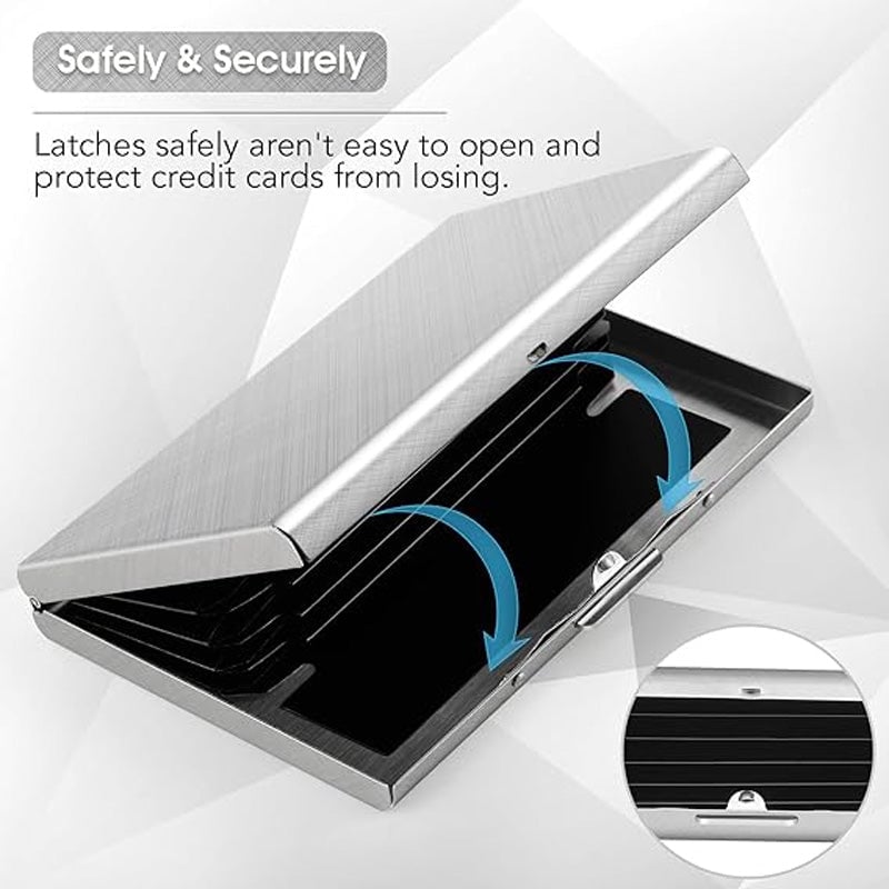 🔥 50% OFF – Slim RFID Blocking Stainless Steel Card Holder 💳