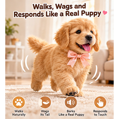🎄49% OFF — 🐕Golden Buddy™ Lifelike Golden Retriever Robot Puppy 🐾