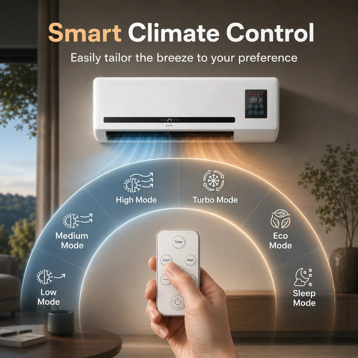 ♨️The Warmth You Need❄️🔥 2-in-1 Wall-Mounted Heater & Air Cooler | Built for Everyday Living🍃