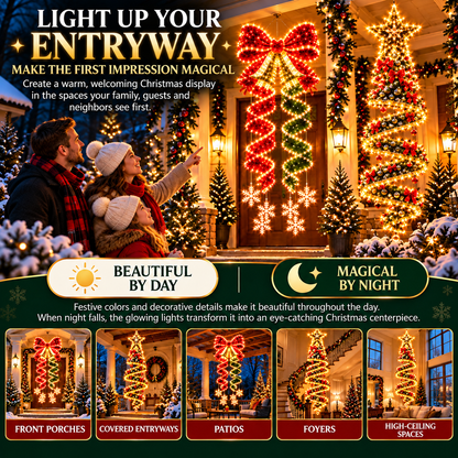 🎀 Limited-Time Christmas Sale | Giant Lighted Christmas Bow – Wrap Your Home in Holiday Magic ✨🎄