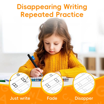 🔥 50% OFF ✏️ 6-in-1 Reusable Grooved Handwriting Workbook Set