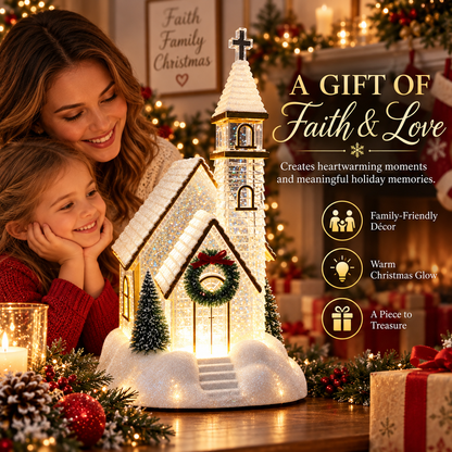 🎄 Enchanted Musical Snowfall Christmas Lantern with Glowing Lights