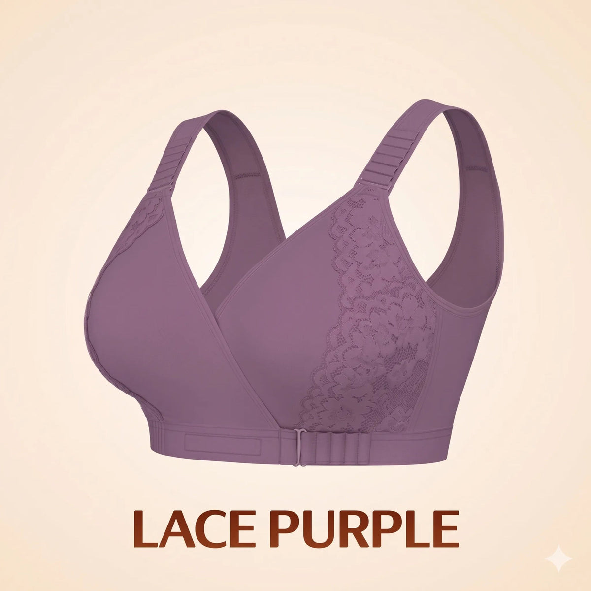 Front-Closure Wireless Comfort Bra – Adjustable Straps & Gentle Support