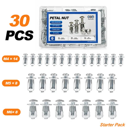 🔩 50% OFF 30/90PCS Rivet Nut Fastener Set — Strong Hold, Easy Install