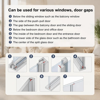 🔥 50% OFF Self-Adhesive Door & Window Seal Strip 🏠