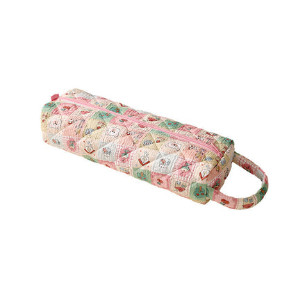 🔥 FINAL 50% OFF Quilted Multi‑Purpose Storage Bag, Portable Zipper Cosmetic Makeup Pouch 🎒