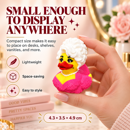 🔥 50% OFF 💋 Mini Glam Diva Duck Decor — Tiny Size, Big Personality