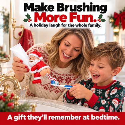 🎅 Santa’s Got a Secret! Funny Christmas Toothpaste Dispenser