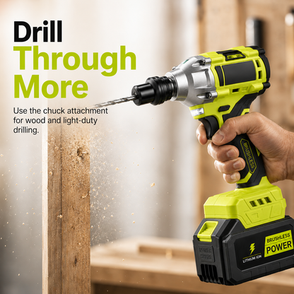 ⚡ 50% OFF Brushless Cordless Impact Wrench Kit – Power Through Tough Jobs 🔧