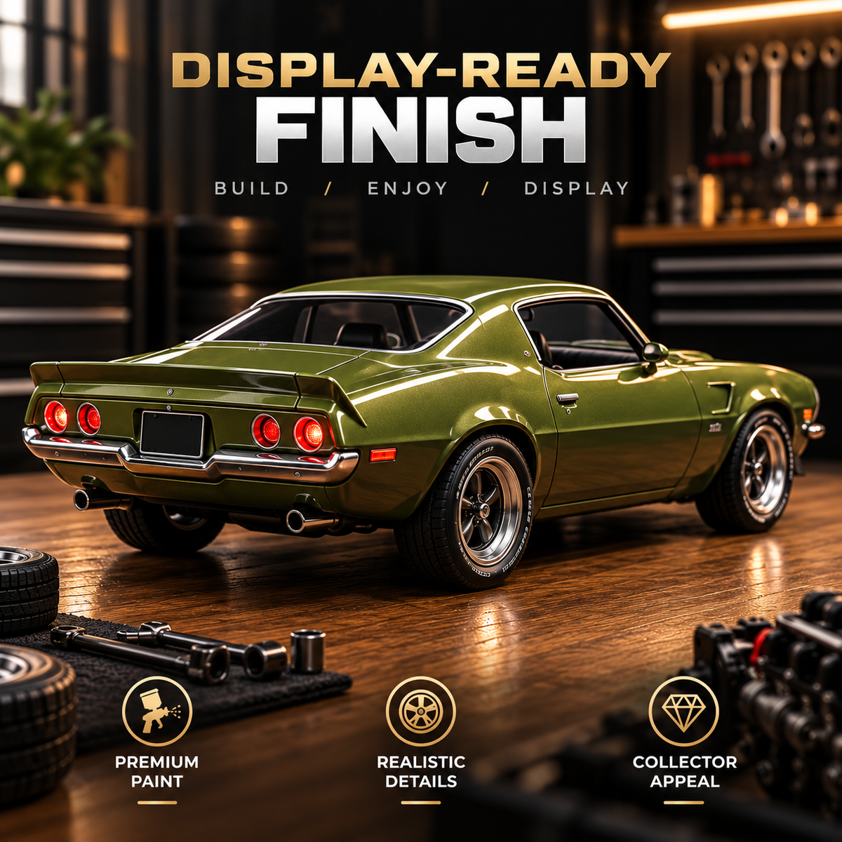 🚗 DIY Classic Muscle Car Model Kit – Build & Display