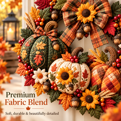 ⏰ LIMITED-TIME 49%OFF⏰🏡 Personalized Custom Die-Cut Quilted Fabric Door Hanger for Entryway & Porch 🎀