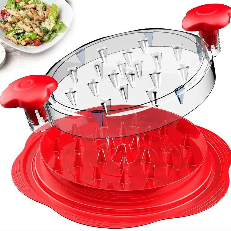 🍗 49% OFF Chicken Shredder Tool – Fast Twist Meat Shredder with Clear Lid