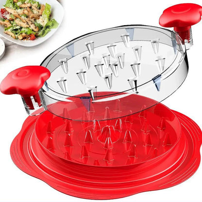 🍗 49% OFF Chicken Shredder Tool – Fast Twist Meat Shredder with Clear Lid