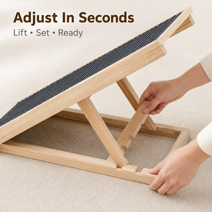🔥 50% OFF Today —   2-in-1 Pet Ramp & Scratching Surface for Beds and Sofas