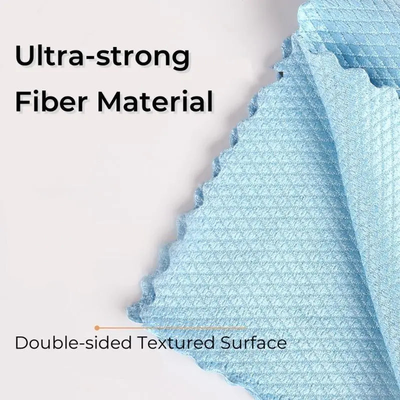 ✨ 50% OFF 10PCS Fish Scale Cleaning Cloth — No Streaks, Less Lint & Powerful Absorption