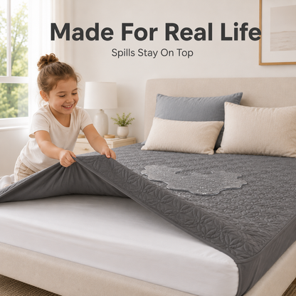 🔥 50% OFF Waterproof Mattress Protector – Soft, Quiet & Spill-Proof Protection