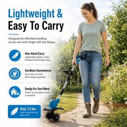🔋 50% OFF Cordless Garden Cultivator with 2 Batteries – Work Longer, Move Freely 🌱