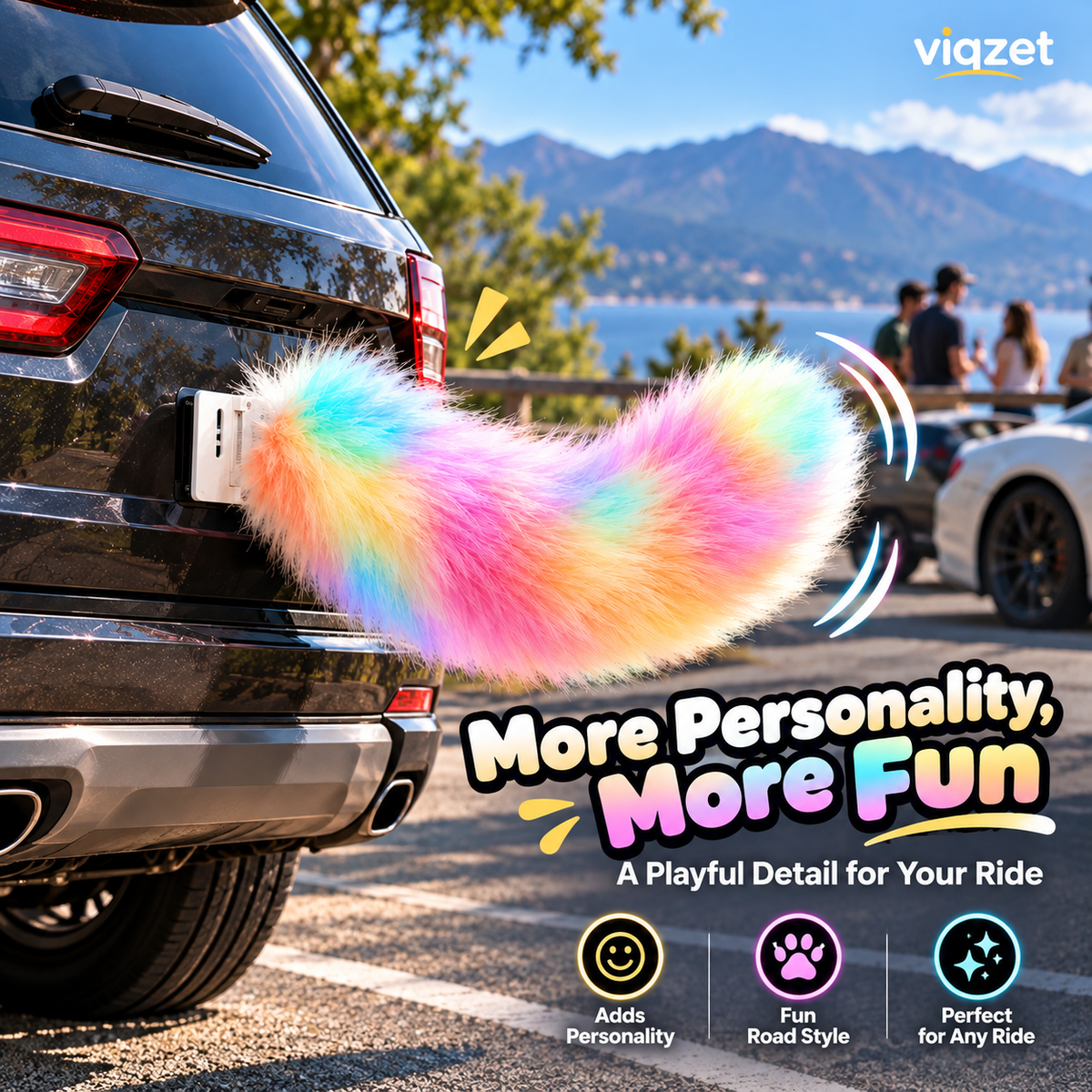 🐾 Remote-Controlled LED Wagging Tail Light-Up Vehicle Decoration 🚗