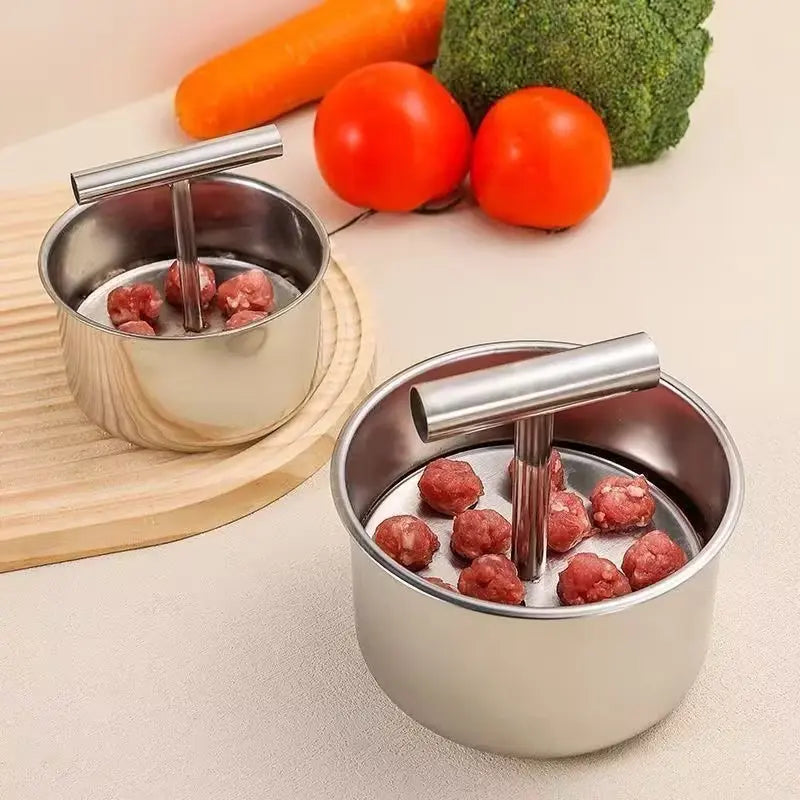 🔥 50% OFF Stainless Steel Meatball Maker 🍖 Shape Multiple Meatballs Faster