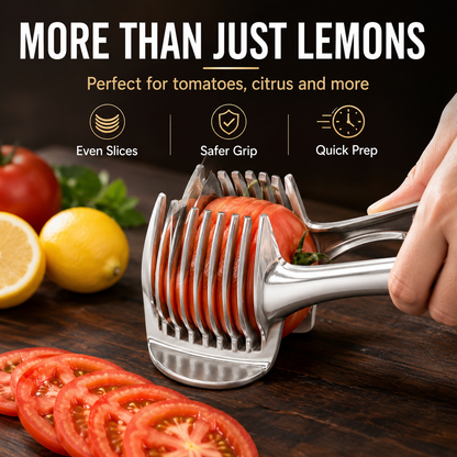 🔥 50% OFF Multi-Function Slicing Tong – Perfectly Even Slices in Seconds 🍅