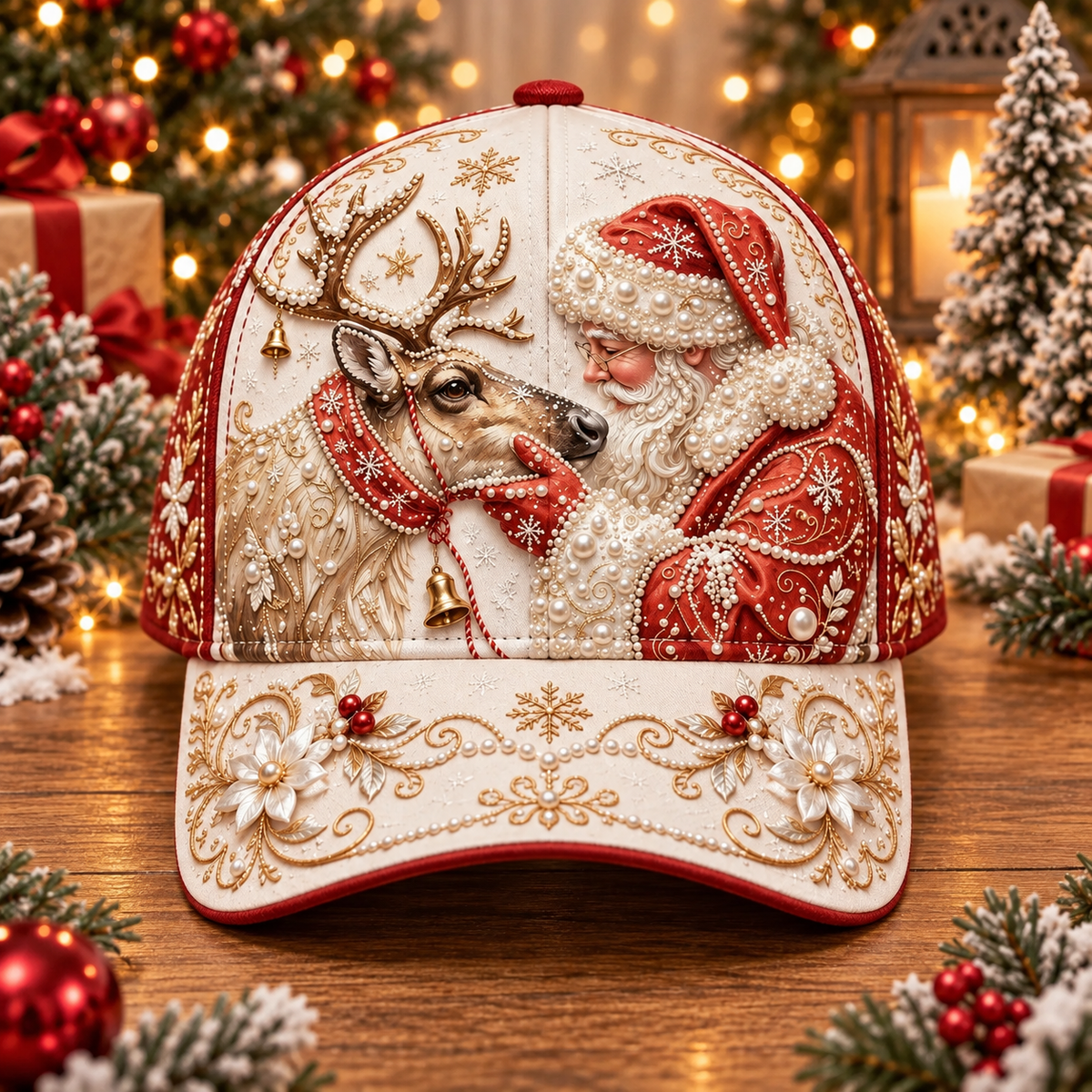 🎄 Christmas Graphic Baseball Cap | 7 Festive Adjustable Styles