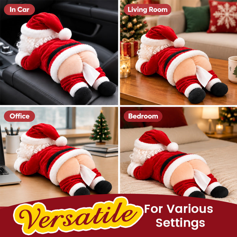 🎅unny Santa Butt Tissue Box – Pull a Tissue, Get a Laugh 😂