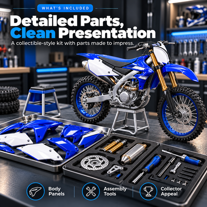 🏍️ 1:6 DIY Motocross Bike Model Kit – Build Your Own Off-Road Legend