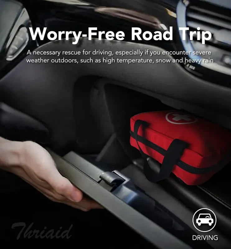 🚑 50% OFF Waterproof First Aid Kit 🩹 Compact Emergency Kit for Home, Car & Travel