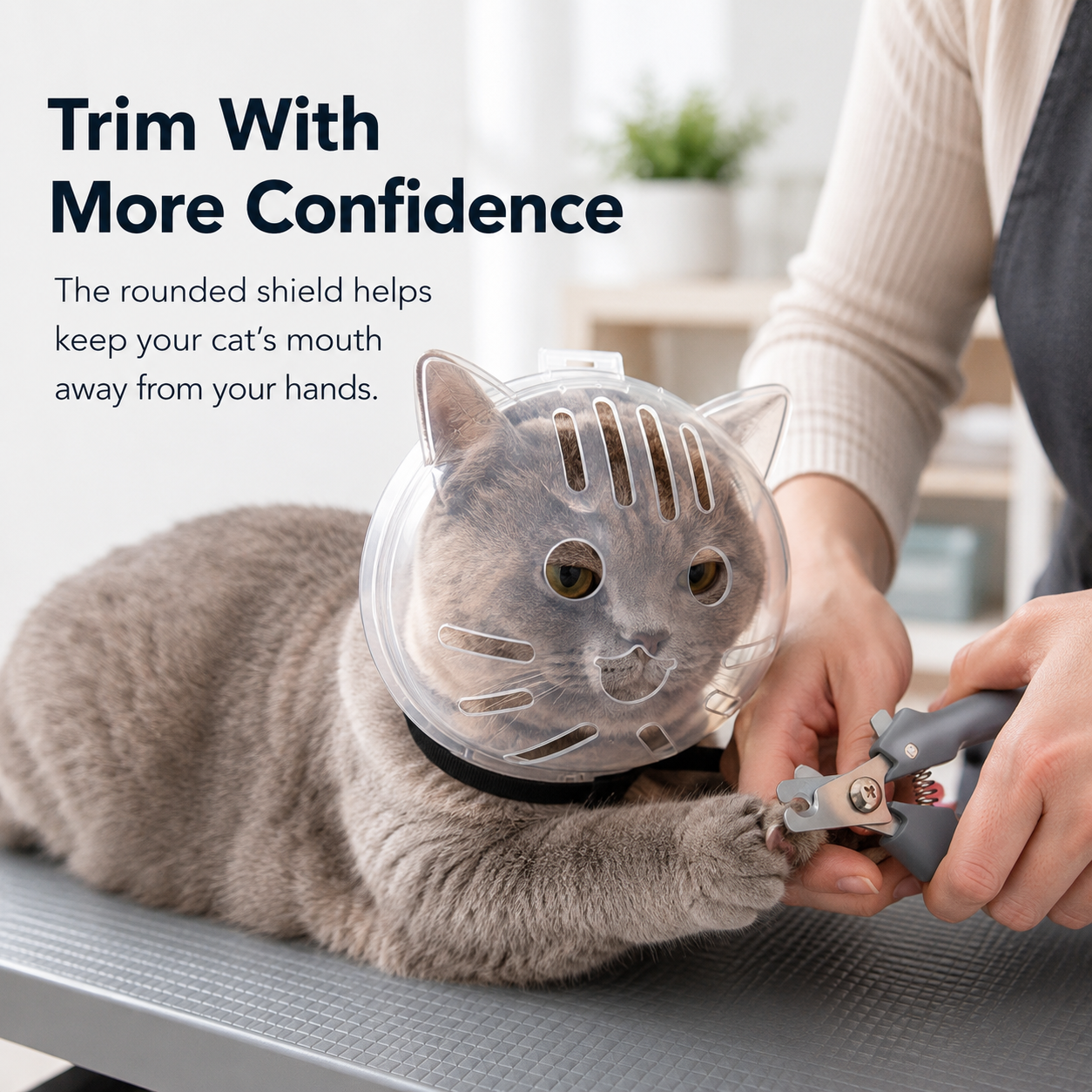 ✨ Save 50% Today 🐱 Cat Grooming Protective Hood for Nail Trimming & Bathing