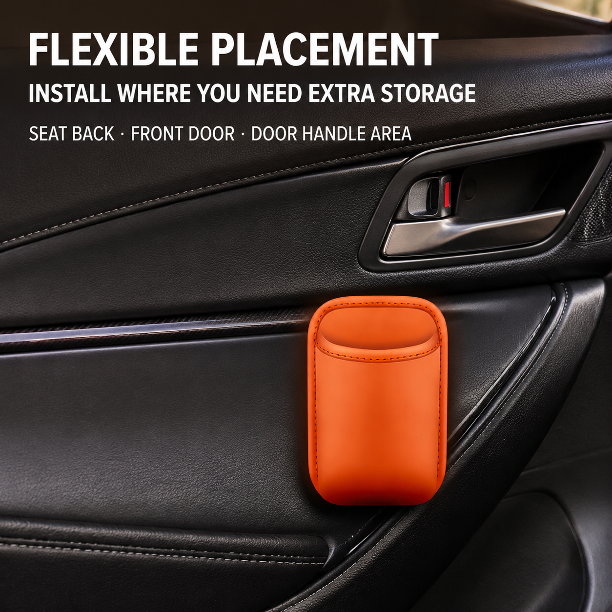 🥳NEW HOT SALE🥳💞55K+ SOLD!🚗🧺 58% OFF! Leather Car Door Cup Holder – Wide‑mouth opening, easy reach for drinks & phone. Clip‑on secure fit. PU leather, tough & stylish. 🛡️✨