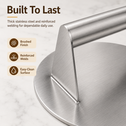 🔥 50% OFF Stainless Steel Dough Press for Dumplings, Pastry & Burger Patties