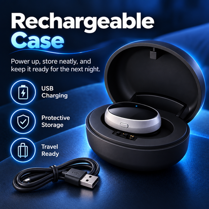 😴 Smart Under-Chin Snore Support Device – Ultra-Light Comfort for a Quieter Night
